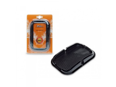 Коврик противоскользящий AIRLINE липучка черный подставка (100*150*30)