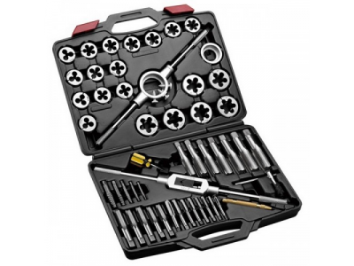 Набор метчиков и плашек SK-5 1/4"-1", кейс, 51 предмет от МАСТАК Набор метчиков и плашек SK-5 1/4"-1", кейс, 51 предмет