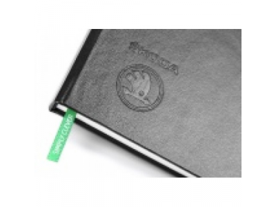 Блокнот Skoda Notepad A5, Black, артикул 000087216G