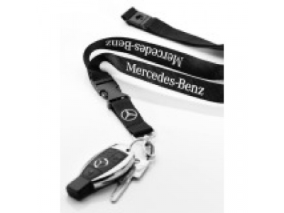 Шнурок с карабином для ключей Mercedes-Benz Classic Star Lanyard, Black 2017 от Mercedes Шнурок с карабином для ключей Mercedes-Benz Classic Star Lanyard, Black 2017