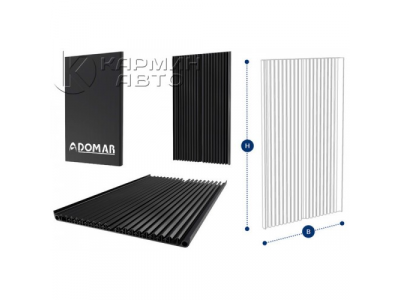 DOMAR dk5015 брызговик с антираспылителем, с комплектом крепежа 420х700